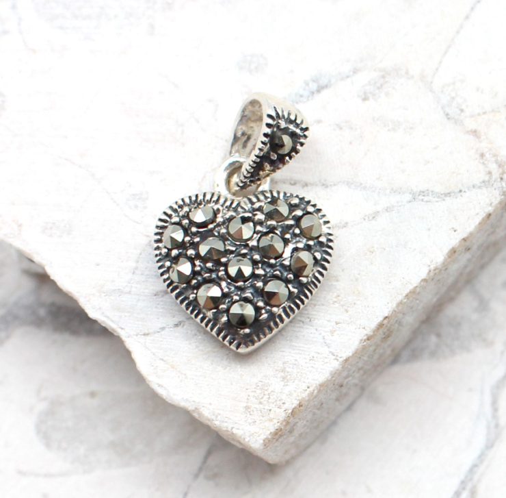 A photo of the The Marcasite All Hearts Together Pendant product