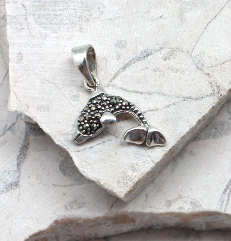 A photo of the The Marcasite Dolphin Pendant product