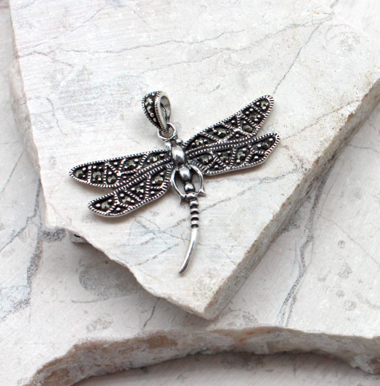 A photo of the The Marcasite Dragonfly Pendant product