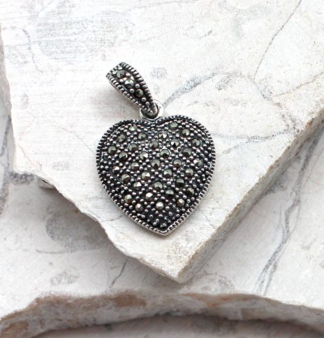 A photo of the The Marcasite Heart Pendant product