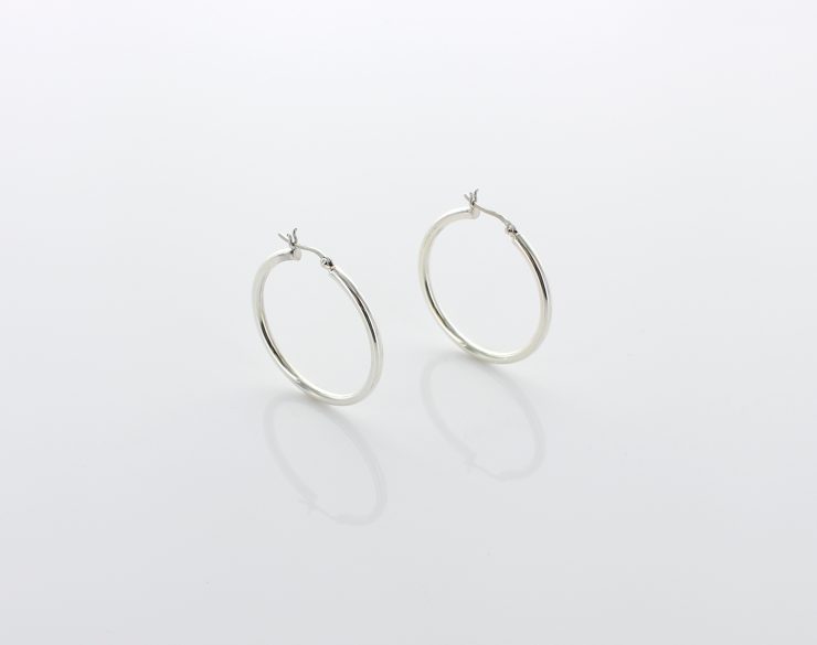 A photo of the 925 Sterling Silver Hoops product