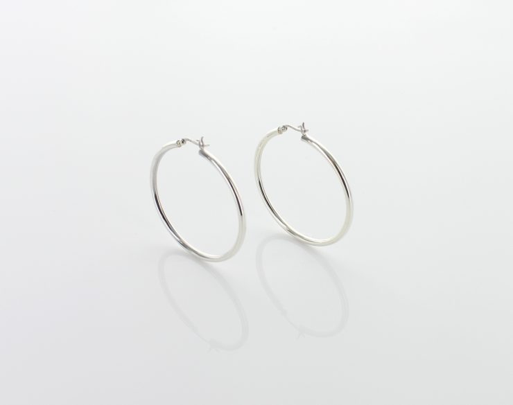 A photo of the 925 Sterling Silver Hoops product