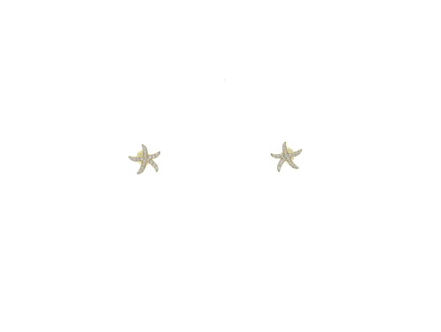 A photo of the Sterling Starfish Earrings product