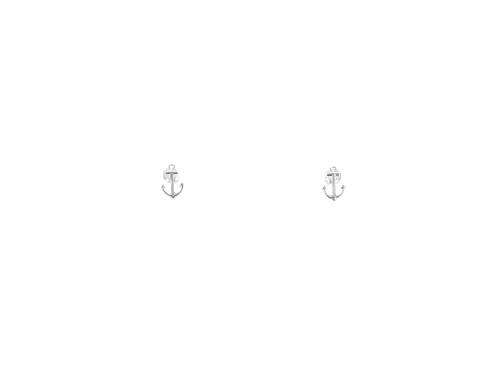 A photo of the Sterling Silver Anchor Earrings product