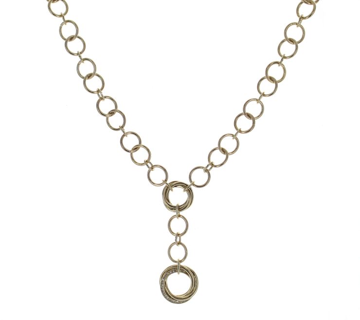 Gold Double Loop Necklace Best of Everything Online Shopping