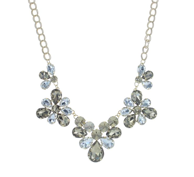 A photo of the Crystal Collection Bib Necklace product