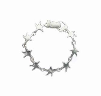 A photo of the Small Silver Starfish Bracelet product