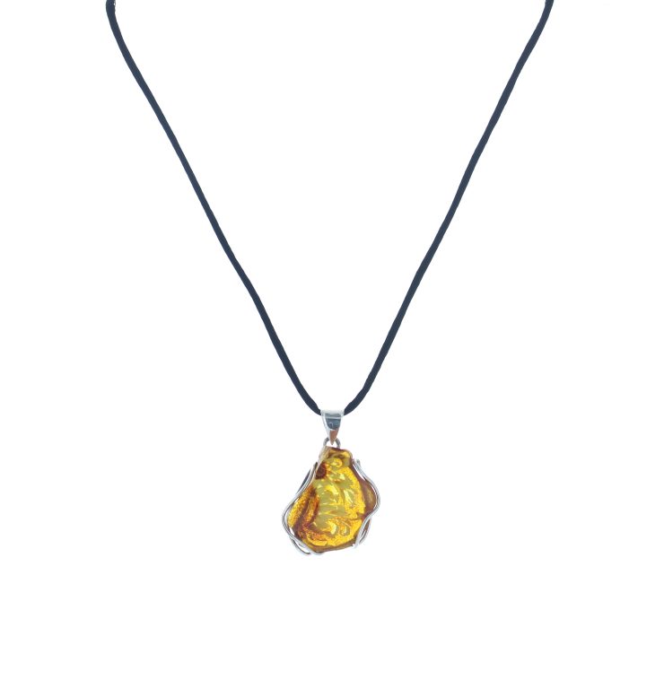 A photo of the Sterling Silver Amber Pendant product