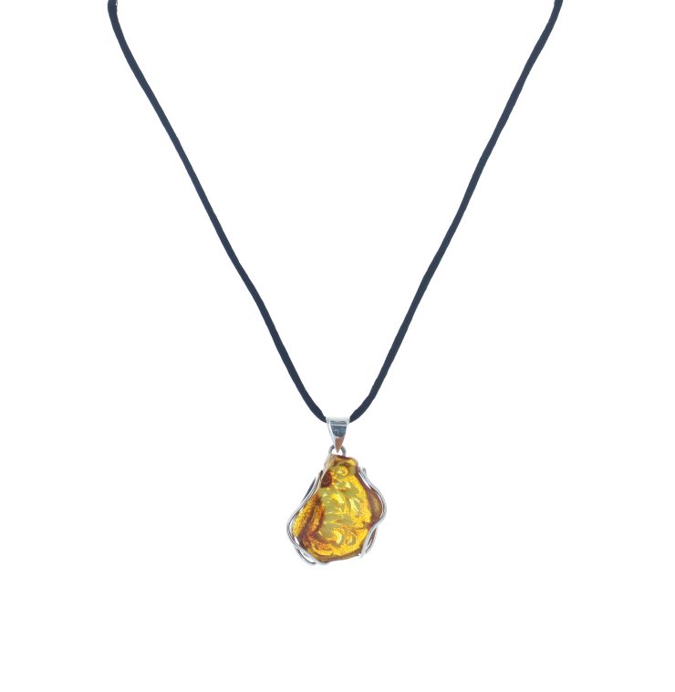 A photo of the Sterling Silver Amber Pendant product