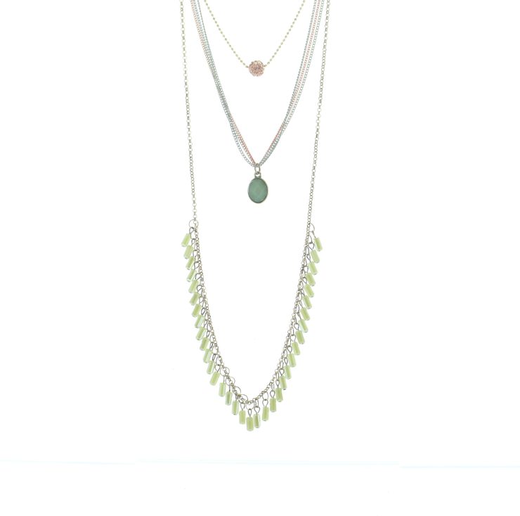 A photo of the Layered Multi Strand Necklace product