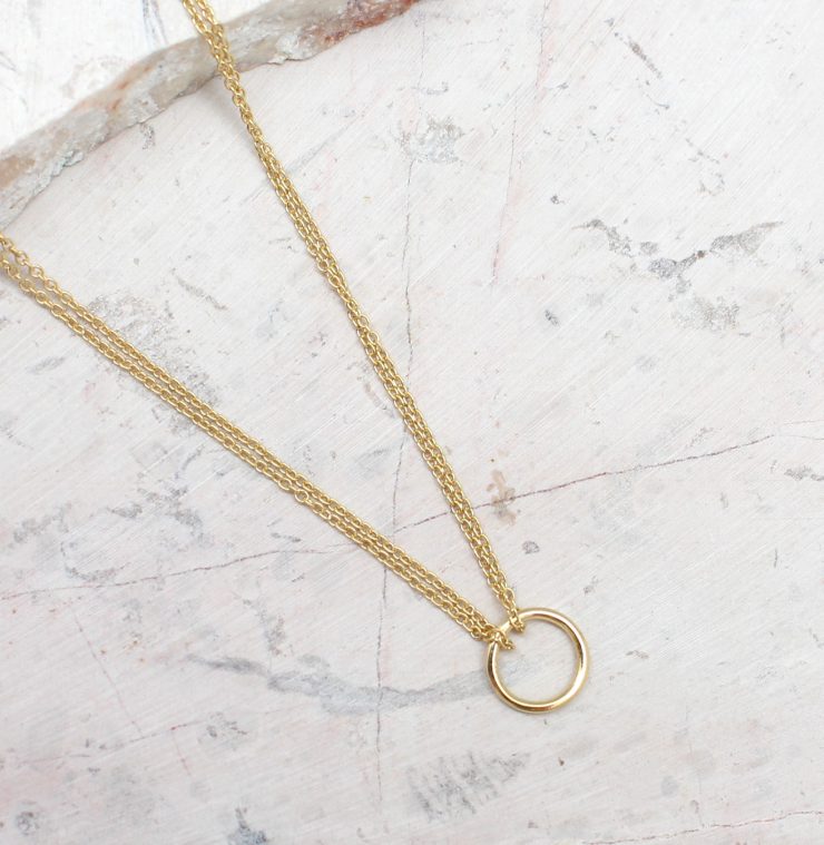 A photo of the Duo Chain Necklace product