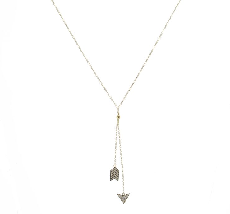 A photo of the Arrow Head and Tail Necklace product