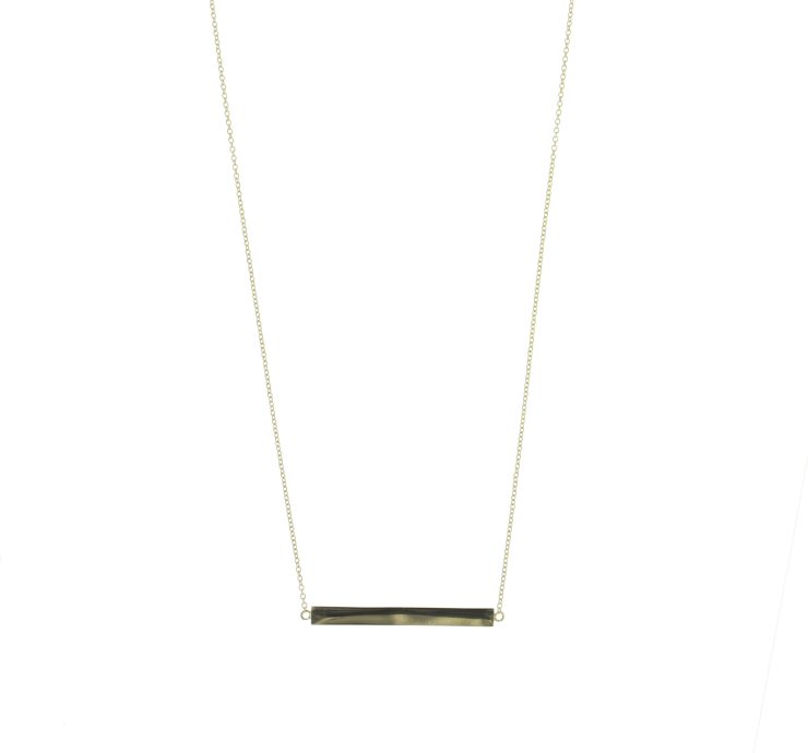 A photo of the Sterling Silver Bar Necklace product