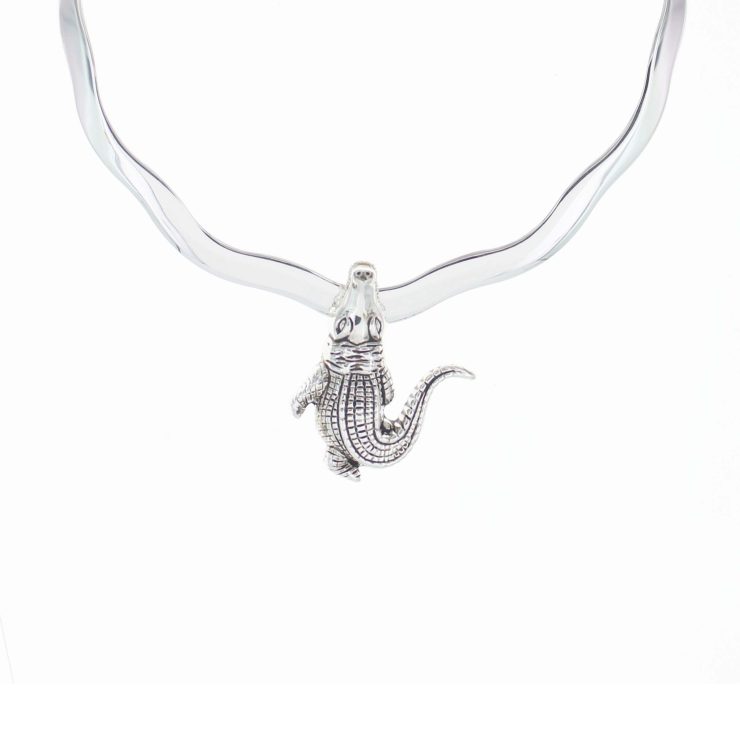 A photo of the Silver Alligator Pendant product