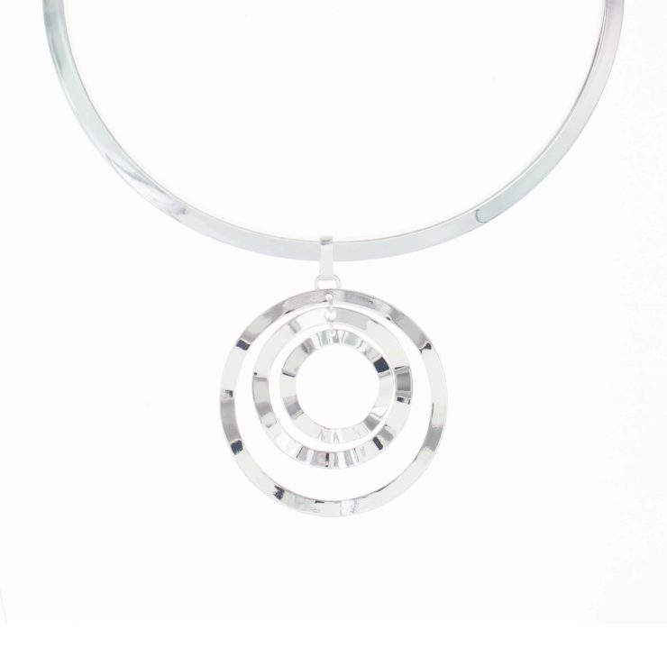 A photo of the 3 Ring Silver Pendant product