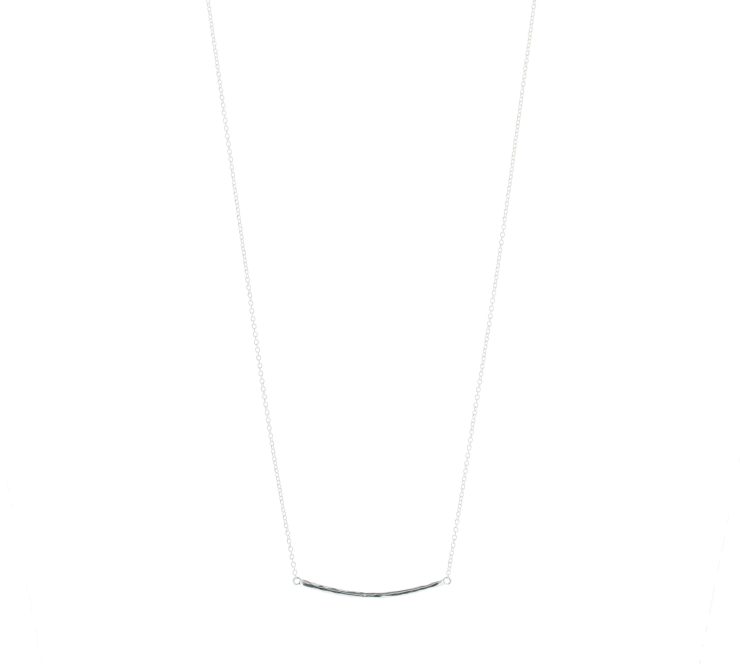 A photo of the Sterling Silver Thin Line Necklace product