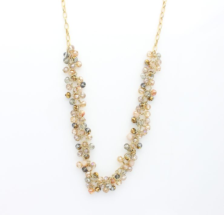 A photo of the Peachy Beaded Necklace product