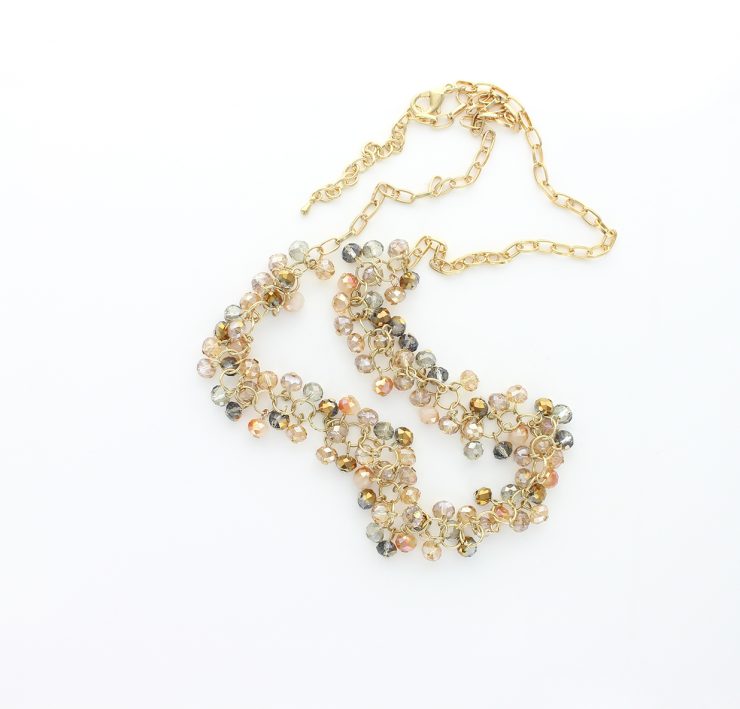 A photo of the Peachy Beaded Necklace product