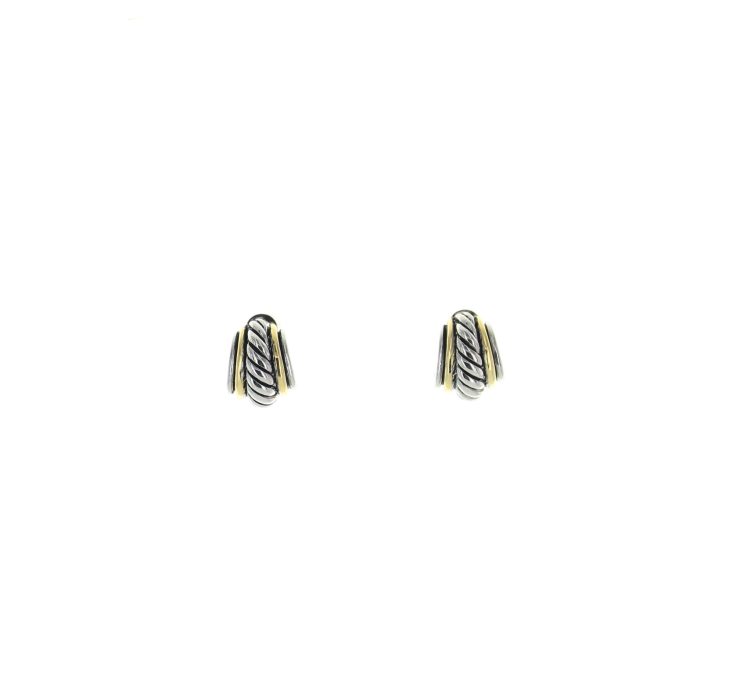 A photo of the Diagonal Lines Earrings product
