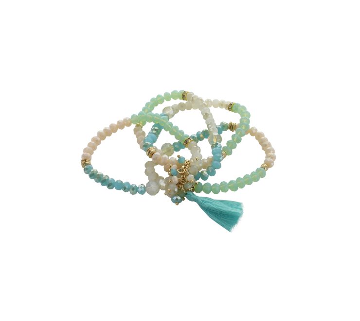 A photo of the Multi Strand Beaded Bracelet product