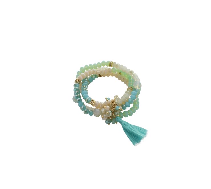 A photo of the Multi Strand Beaded Bracelet product