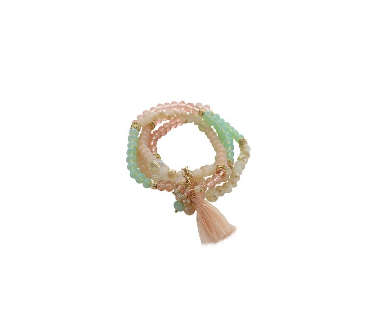 A photo of the Multi Strand Beaded Bracelet product