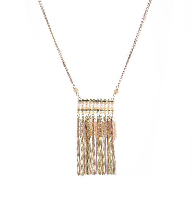 A photo of the Chandelier  Long Multistrand Necklace product