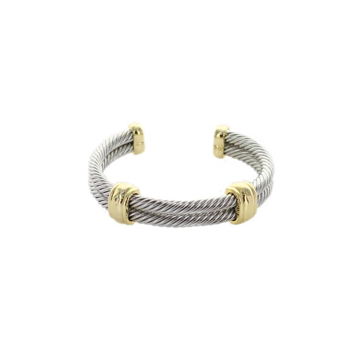 A photo of the Two Tone Double Cable Cuff product