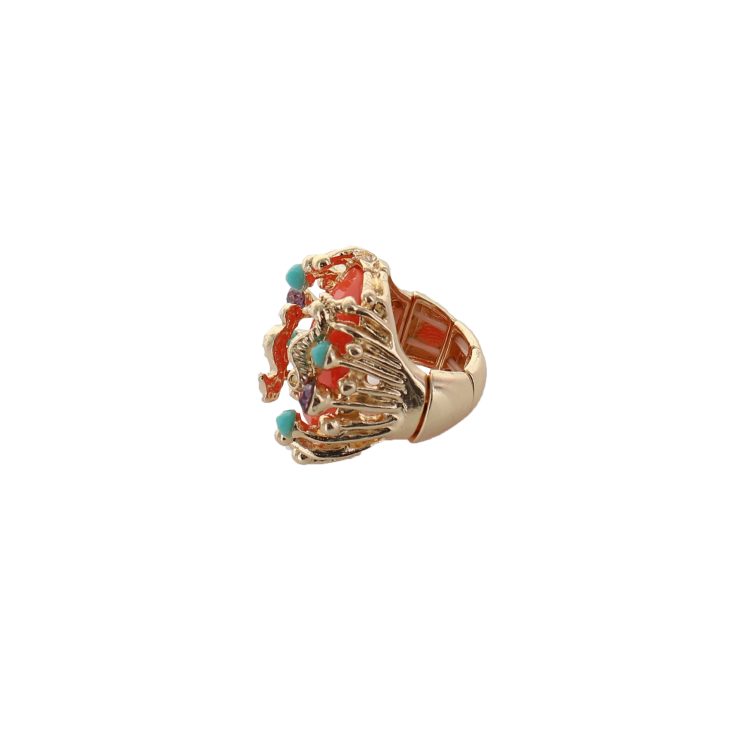 A photo of the Coral Sea Horse Stertch Ring product