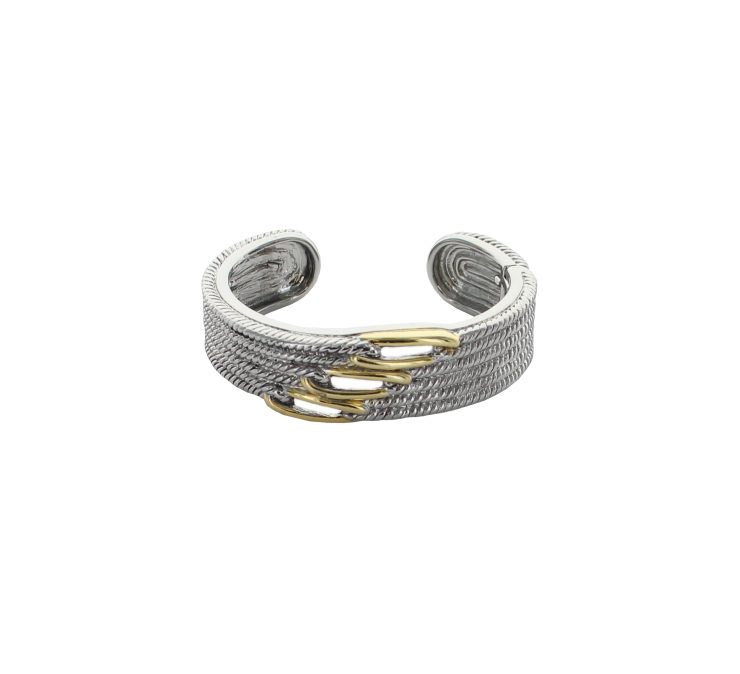 A photo of the Two Tone Multi Cable Plain Cuff product
