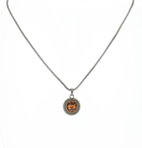 A photo of the Round Gem Necklace product
