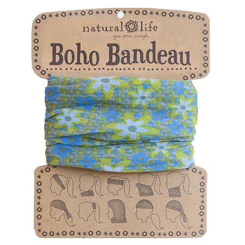 A photo of the Blue & Lime Boho Bandeau product
