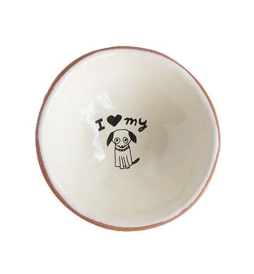 A photo of the "I Love My Dog" Small Trinket Dish product