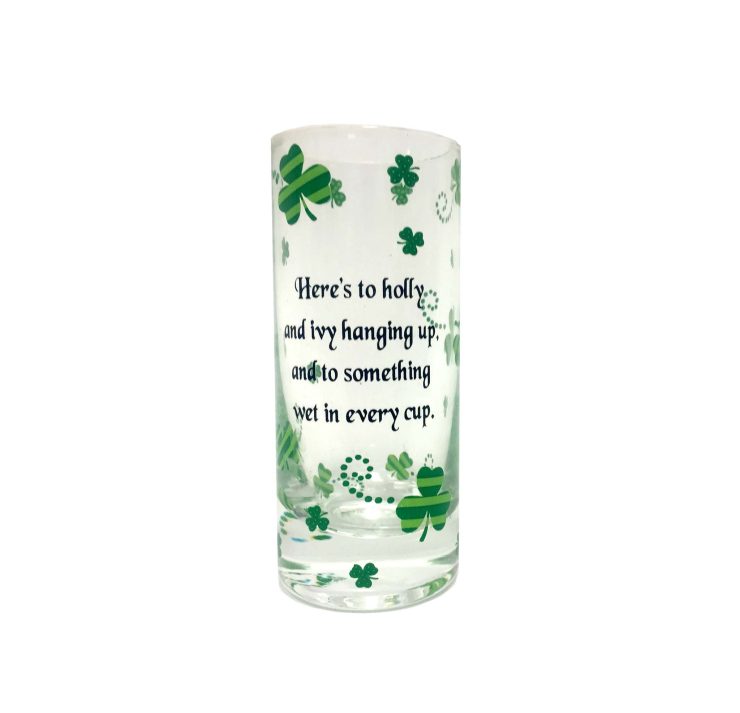 A photo of the "Something Wet in Every Glass" Tall Shot Glass product