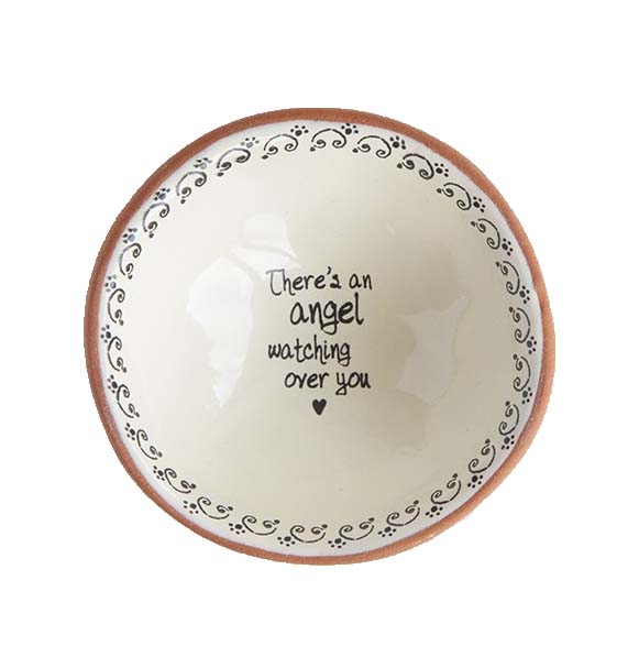 A photo of the "Angel Watching Over You" Small Trinket Dish product