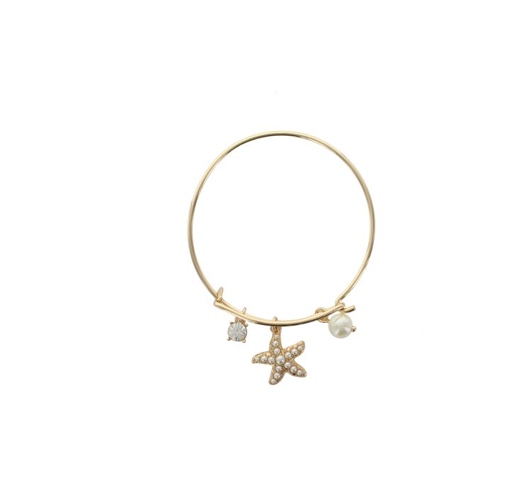 A photo of the Starfish Pearl Bangle product