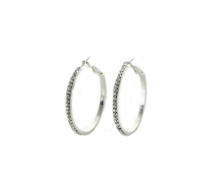 A photo of the Rhinestone Hoops product