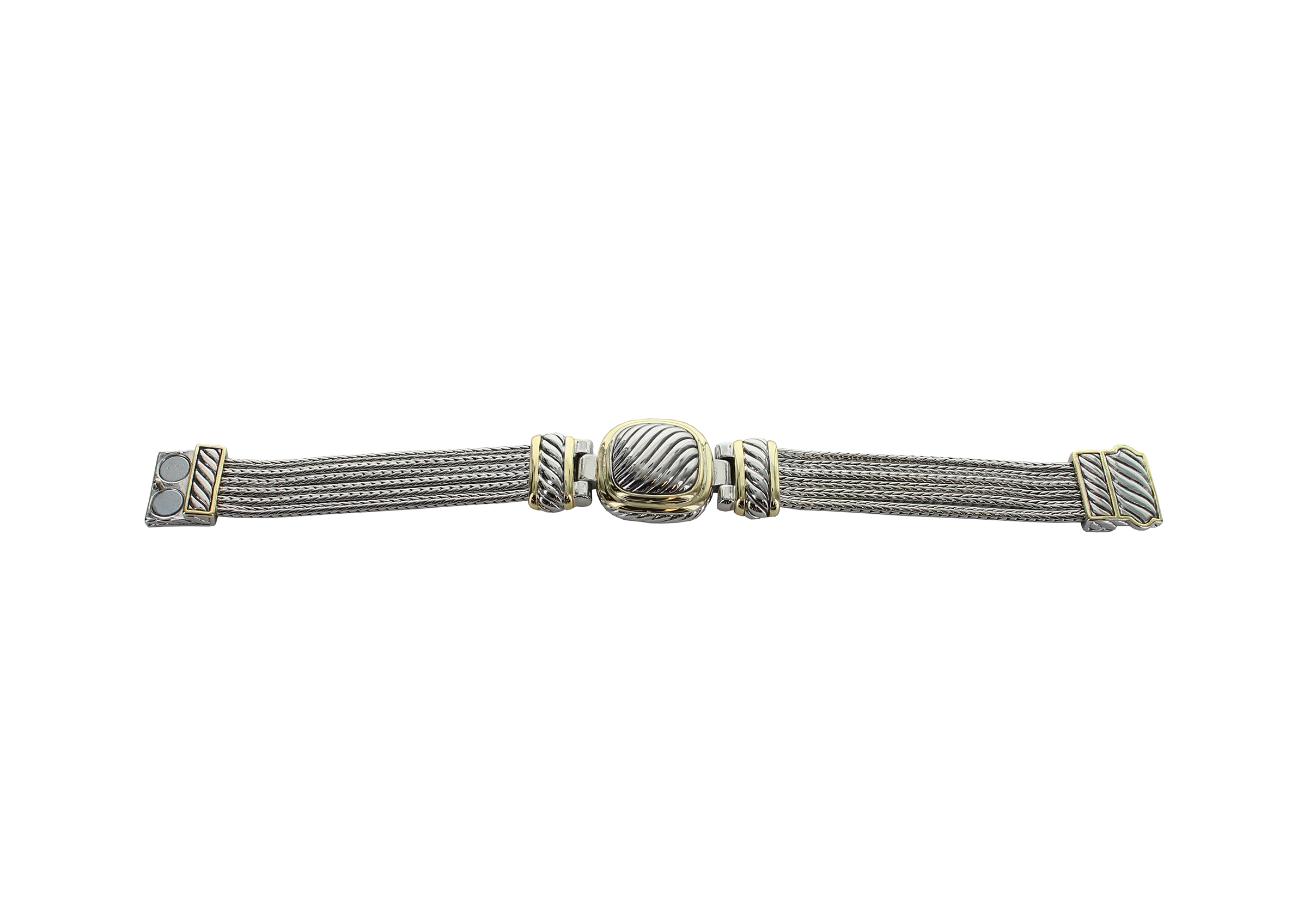 Multi Strand Two Tone Magnetic Bracelet - Best of Everything | Online ...