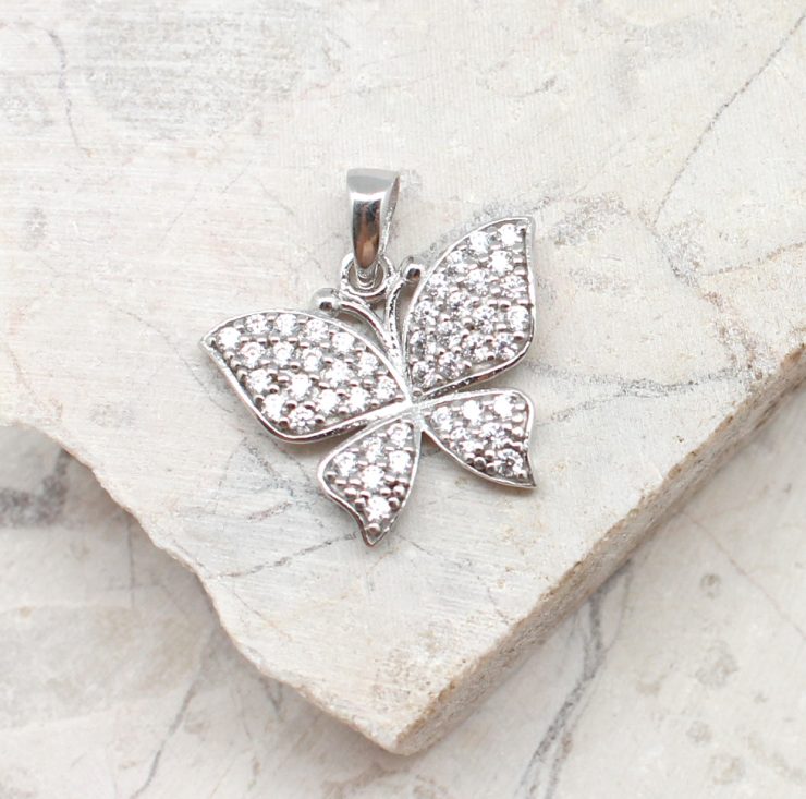 A photo of the The Sparkle Butterfly Pendant product