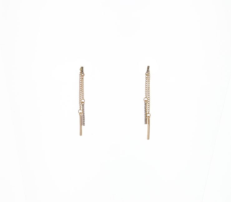 A photo of the Bars & Chains Earrings product