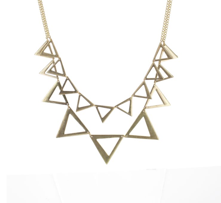 A photo of the Hallow Triangle Necklace product