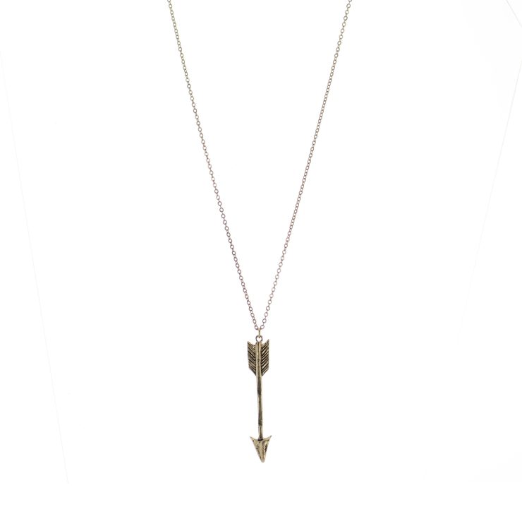 A photo of the Simple Arrow Necklace product