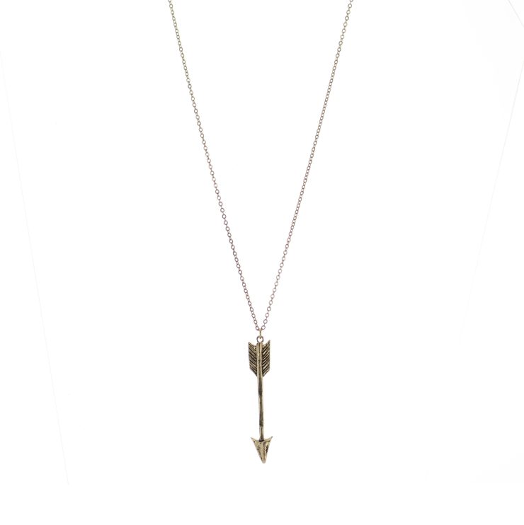 A photo of the Simple Arrow Necklace product