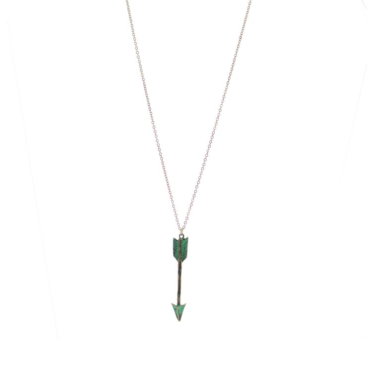 A photo of the Simple Arrow Necklace product