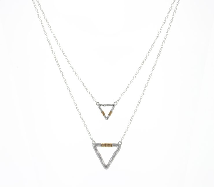 A photo of the Tribal Triangle Necklace product