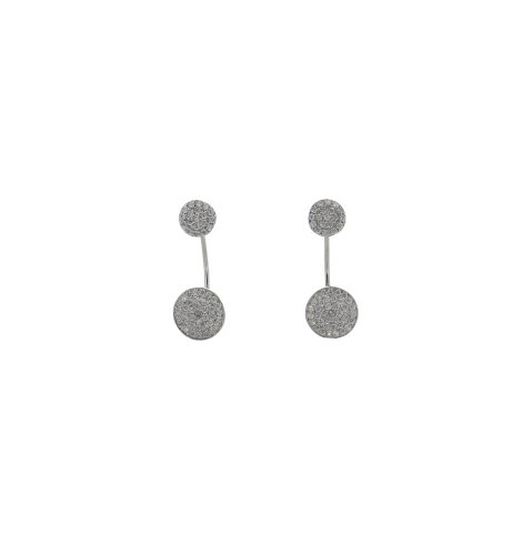 A photo of the Flat Pave Earring Jacket product