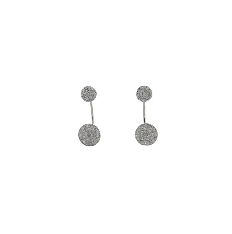 A photo of the Flat Pave Earring Jacket product