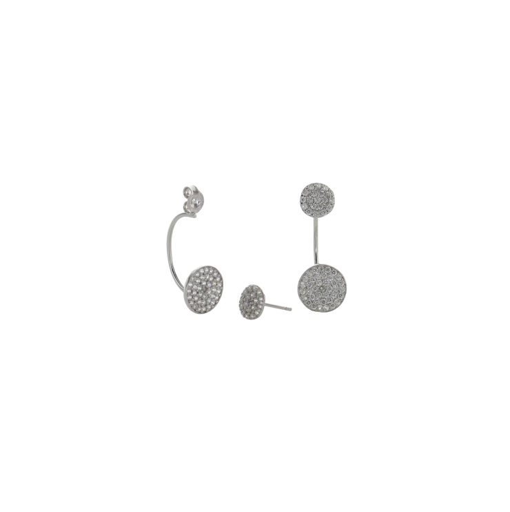 A photo of the Flat Pave Earring Jacket product