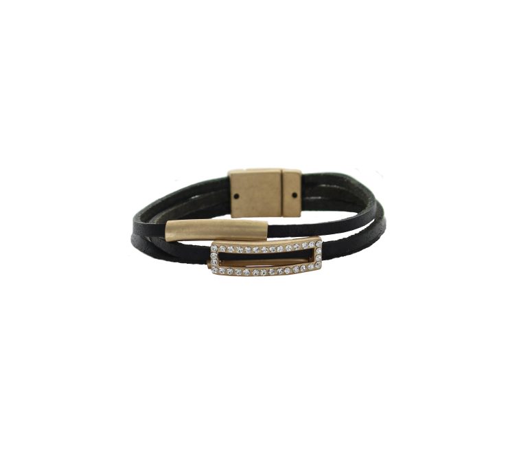 A photo of the Rhinestone Rectangle Bracelet product