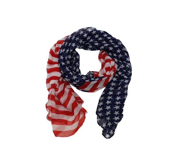 A photo of the American Flag Scarf product